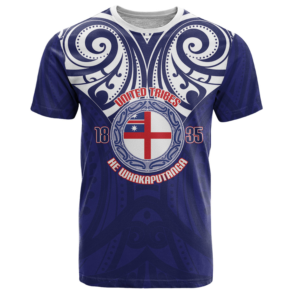 New Zealand United Tribes Te Kara T Shirt He Whakaputanga Maori Pattern