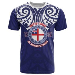 New Zealand United Tribes Te Kara T Shirt He Whakaputanga Maori Pattern