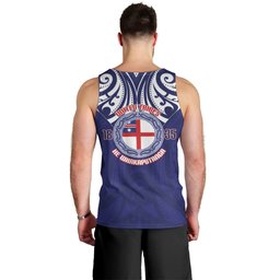 New Zealand United Tribes Te Kara Men Tank Top He Whakaputanga Maori Pattern