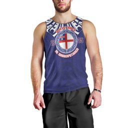 New Zealand United Tribes Te Kara Men Tank Top He Whakaputanga Maori Pattern