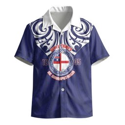 New Zealand United Tribes Te Kara Kid Hawaiian Shirt He Whakaputanga Maori Pattern