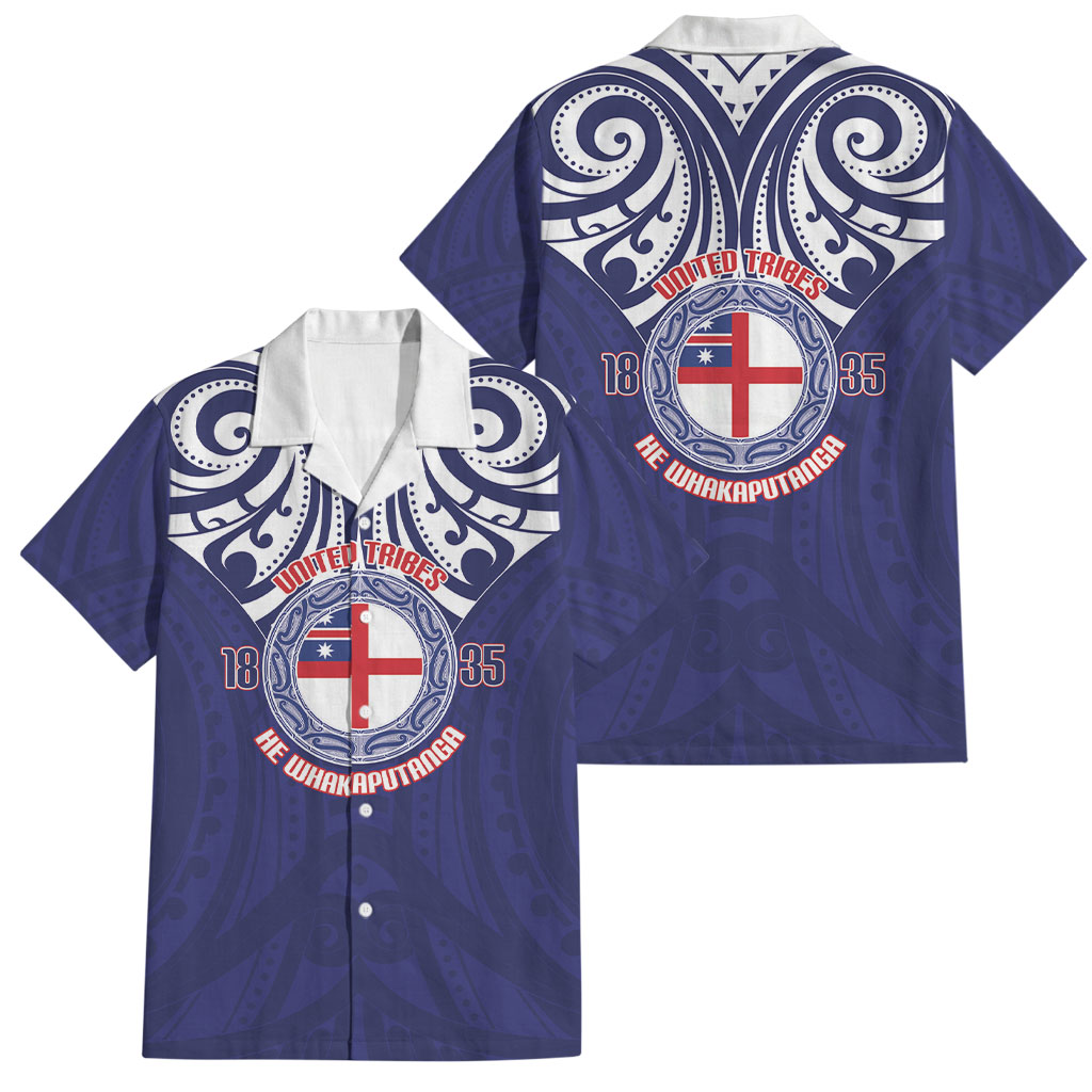 New Zealand United Tribes Te Kara Family Matching Long Sleeve Bodycon Dress and Hawaiian Shirt He Whakaputanga Maori Pattern
