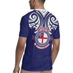New Zealand United Tribes Te Kara Rugby Jersey He Whakaputanga Maori Pattern