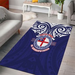 New Zealand United Tribes Te Kara Area Rug He Whakaputanga Maori Pattern