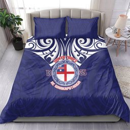 New Zealand United Tribes Te Kara Bedding Set He Whakaputanga Maori Pattern