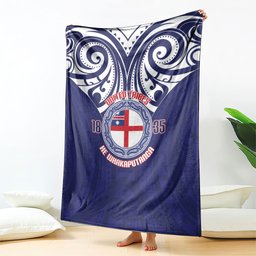 New Zealand United Tribes Te Kara Blanket He Whakaputanga Maori Pattern
