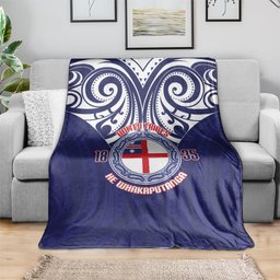New Zealand United Tribes Te Kara Blanket He Whakaputanga Maori Pattern