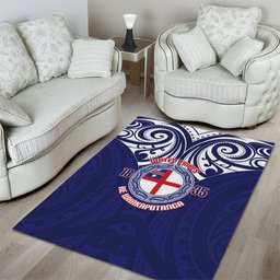New Zealand United Tribes Te Kara Area Rug He Whakaputanga Maori Pattern