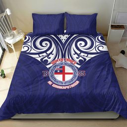 New Zealand United Tribes Te Kara Bedding Set He Whakaputanga Maori Pattern