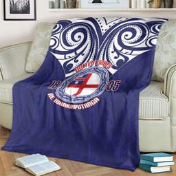 New Zealand United Tribes Te Kara Blanket He Whakaputanga Maori Pattern