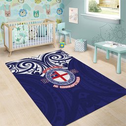 New Zealand United Tribes Te Kara Area Rug He Whakaputanga Maori Pattern