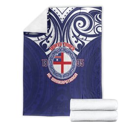 New Zealand United Tribes Te Kara Blanket He Whakaputanga Maori Pattern