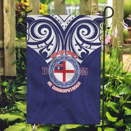 New Zealand United Tribes Te Kara Garden Flag He Whakaputanga Maori Pattern