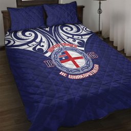 New Zealand United Tribes Te Kara Quilt Bed Set He Whakaputanga Maori Pattern