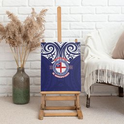 New Zealand United Tribes Te Kara Canvas Wall Art He Whakaputanga Maori Pattern
