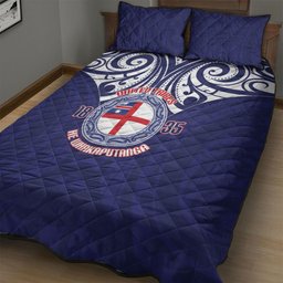 New Zealand United Tribes Te Kara Quilt Bed Set He Whakaputanga Maori Pattern