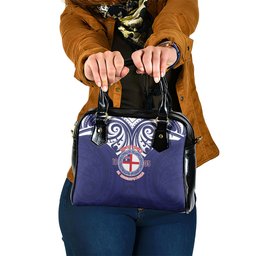 New Zealand United Tribes Te Kara Shoulder Handbag He Whakaputanga Maori Pattern