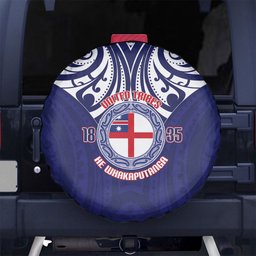 New Zealand United Tribes Te Kara Spare Tire Cover He Whakaputanga Maori Pattern