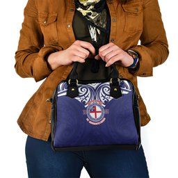 New Zealand United Tribes Te Kara Shoulder Handbag He Whakaputanga Maori Pattern