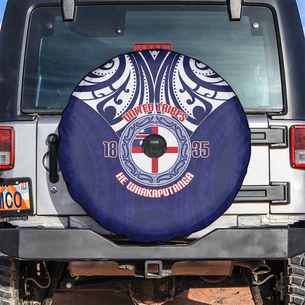 New Zealand United Tribes Te Kara Spare Tire Cover He Whakaputanga Maori Pattern