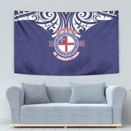 New Zealand United Tribes Te Kara Tapestry He Whakaputanga Maori Pattern