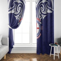 New Zealand United Tribes Te Kara Window Curtain He Whakaputanga Maori Pattern