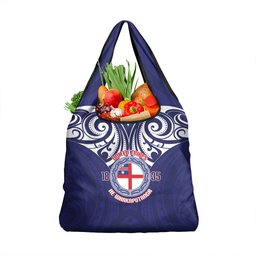 New Zealand United Tribes Te Kara Grocery Bag He Whakaputanga Maori Pattern