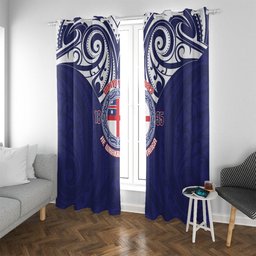 New Zealand United Tribes Te Kara Window Curtain He Whakaputanga Maori Pattern
