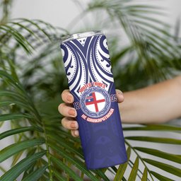 New Zealand United Tribes Te Kara Skinny Tumbler He Whakaputanga Maori Pattern