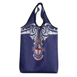New Zealand United Tribes Te Kara Grocery Bag He Whakaputanga Maori Pattern