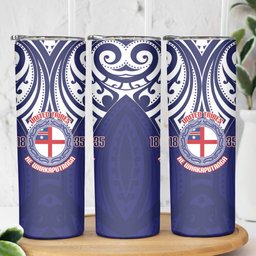 New Zealand United Tribes Te Kara Skinny Tumbler He Whakaputanga Maori Pattern