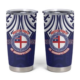 New Zealand United Tribes Te Kara Tumbler Cup He Whakaputanga Maori Pattern