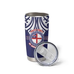 New Zealand United Tribes Te Kara Tumbler Cup He Whakaputanga Maori Pattern