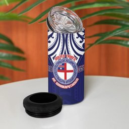 New Zealand United Tribes Te Kara 4 in 1 Can Cooler Tumbler He Whakaputanga Maori Pattern