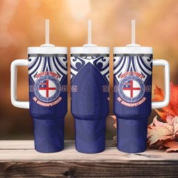 New Zealand United Tribes Te Kara Tumbler With Handle He Whakaputanga Maori Pattern
