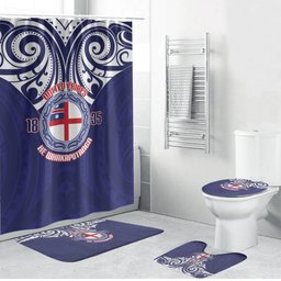 New Zealand United Tribes Te Kara Bathroom Set He Whakaputanga Maori Pattern
