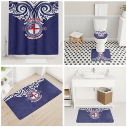 New Zealand United Tribes Te Kara Bathroom Set He Whakaputanga Maori Pattern