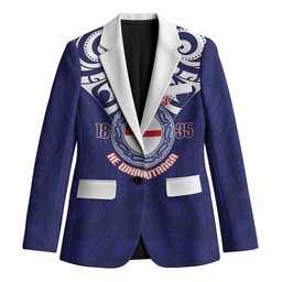 New Zealand United Tribes Te Kara Blazer He Whakaputanga Maori Pattern