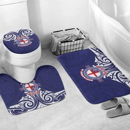 New Zealand United Tribes Te Kara Bathroom Set He Whakaputanga Maori Pattern