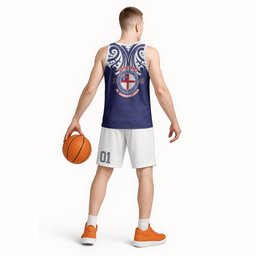 New Zealand United Tribes Te Kara Basketball Jersey He Whakaputanga Maori Pattern