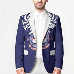New Zealand United Tribes Te Kara Blazer He Whakaputanga Maori Pattern