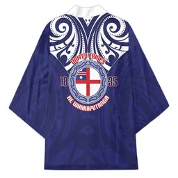 New Zealand United Tribes Te Kara Kimono He Whakaputanga Maori Pattern