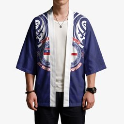 New Zealand United Tribes Te Kara Kimono He Whakaputanga Maori Pattern