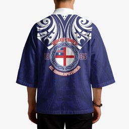 New Zealand United Tribes Te Kara Kimono He Whakaputanga Maori Pattern