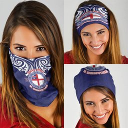 New Zealand United Tribes Te Kara Neck Gaiter He Whakaputanga Maori Pattern