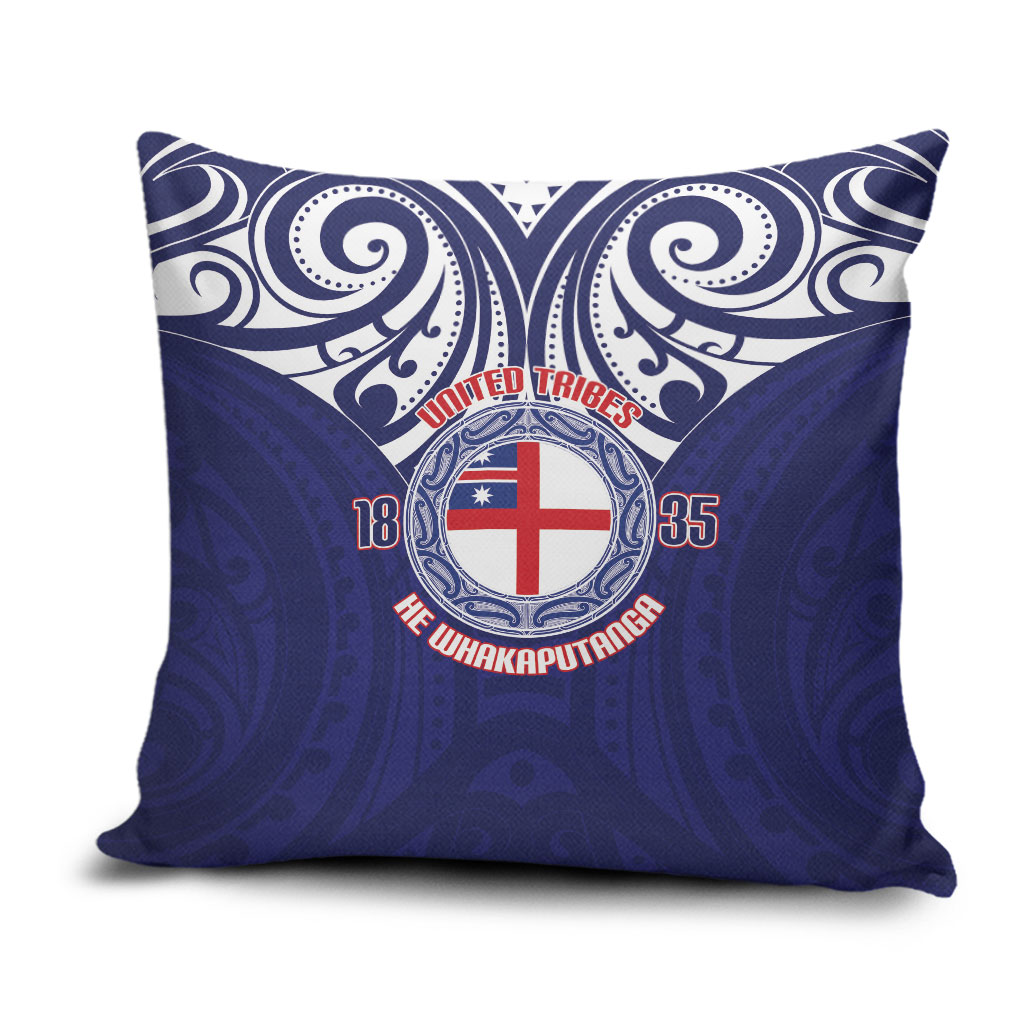 New Zealand United Tribes Te Kara Pillow Cover He Whakaputanga Maori Pattern