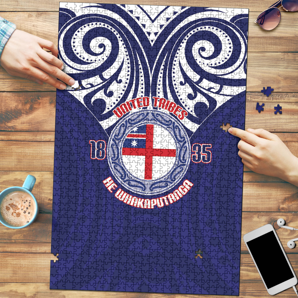 New Zealand United Tribes Te Kara Puzzle He Whakaputanga Maori Pattern