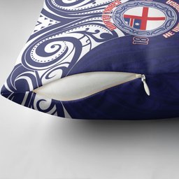New Zealand United Tribes Te Kara Pillow Cover He Whakaputanga Maori Pattern