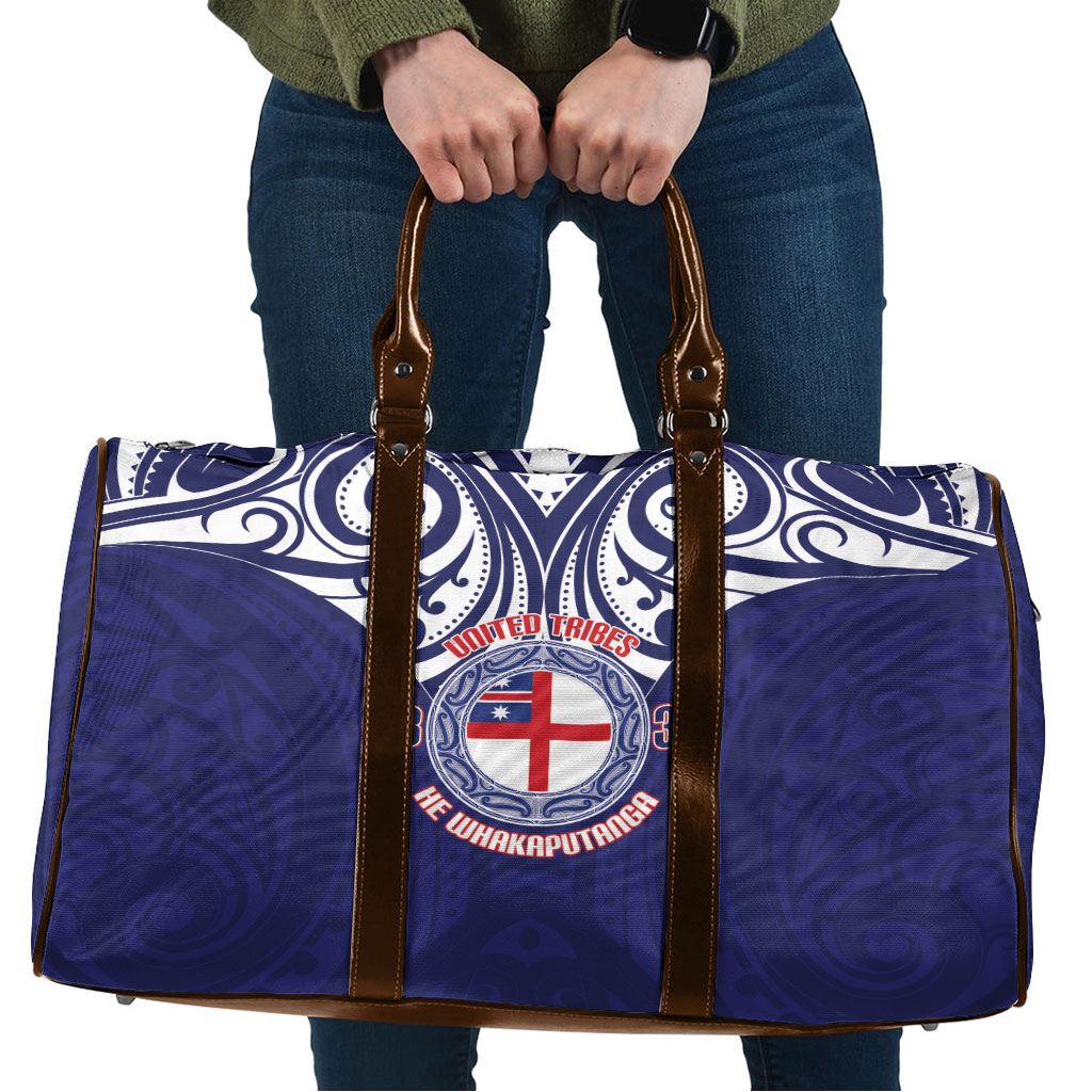 New Zealand United Tribes Te Kara Travel Bag He Whakaputanga Maori Pattern