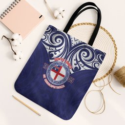 New Zealand United Tribes Te Kara Tote Bag He Whakaputanga Maori Pattern